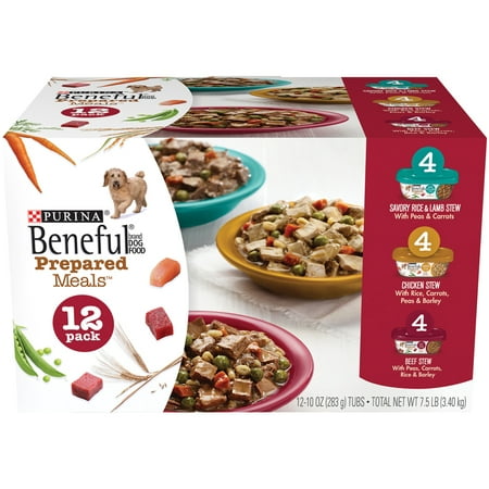 Purina Beneful Gravy Wet Dog Food Variety Pack, Prepared Meals Stew - (12) 10 oz. (Best Low Cal Dog Food)