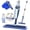 Blue, variant on BIMZUC Spray Mop for Floor Cleaning Wet, with 14 oz Refillable Bottle and 2 Washable Microfiber Pads Home or Commercial Use, Red
