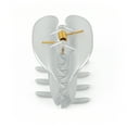 thumbnail image 5 of 6 PC Silver Color Medium Claw Clip : the Ultimate in Hair Styling! Clips Girl Brand, 5 of 7
