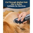 thumbnail image 6 of Quiet Cat Clippers for Matted & Long Hair, 2-Speed Cordless Pet Shaver Grooming Kit for Cats, Small Dogs & Animals (Blue), 6 of 8