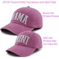 thumbnail image 3 of Goyklrb 2PCS Mama and Mini Matching Baseball Cap for Mom Girl, Adjustable Cotton Embroidered Parent-Child Hat, 3 of 6
