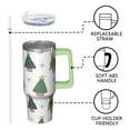 thumbnail image 3 of 30oz Xmas Tumbler with Snowflakes Lid Straw Stainless Steel Double Wall Insulated Cup Holiday Gifts, 3 of 5