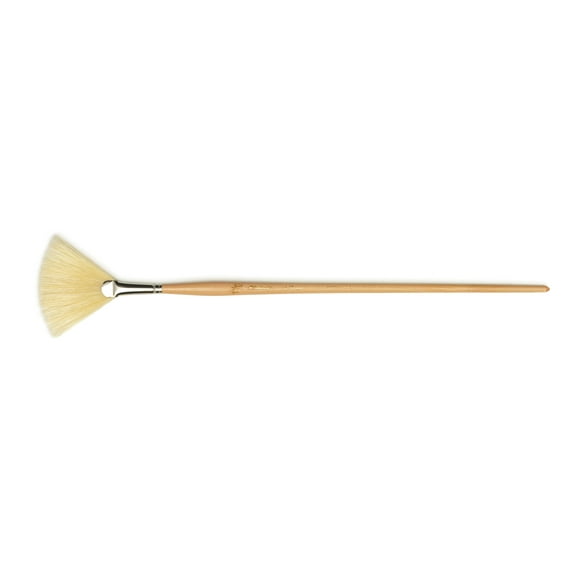 Raphael D'Artigny Interlocked White Bristle Brush, Fan, Size 12/12