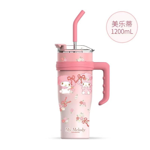 1200Ml Sanrio Thermos Bottle Cute Hello Kitty Kuromi Cinnamoroll