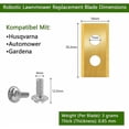 thumbnail image 3 of Robot Lawn Mower Replacement Blades, Titanium Carbide Coating, Robust Long-Term Protection Against Rust, Corrosion Protected, High Performance, Longer Lifespan, Easy To Install,, 3 of 5