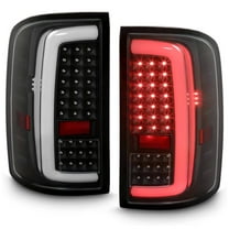 AKKON - Fits 2014-2018 GMC Sierra 1500 15-19 2500HD 3500HD [C-Tube] LED Black Tail Lights Brake Lamp Pair Driver   Passenger