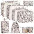 thumbnail image 1 of Set Packing Cubes KPX 8 para organizadores de equipaje de viaje Leopard, 1 of 6