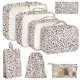 thumbnail image 1 of Set Packing Cubes KPX 8 para organizadores de equipaje de viaje Leopard, 1 of 6