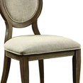 thumbnail image 3 of Benzara BM131975 Siobhan Transitional Side Chair, Cream - Set of 2, 3 of 4
