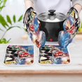 thumbnail image 6 of Power Rangers 4 Pcs Oven Mitts And Pot Holders Kitchen Oven Glove with Potholders Non-Slip Cooking Gloves for Cooking Baking Grilling, 6 of 7