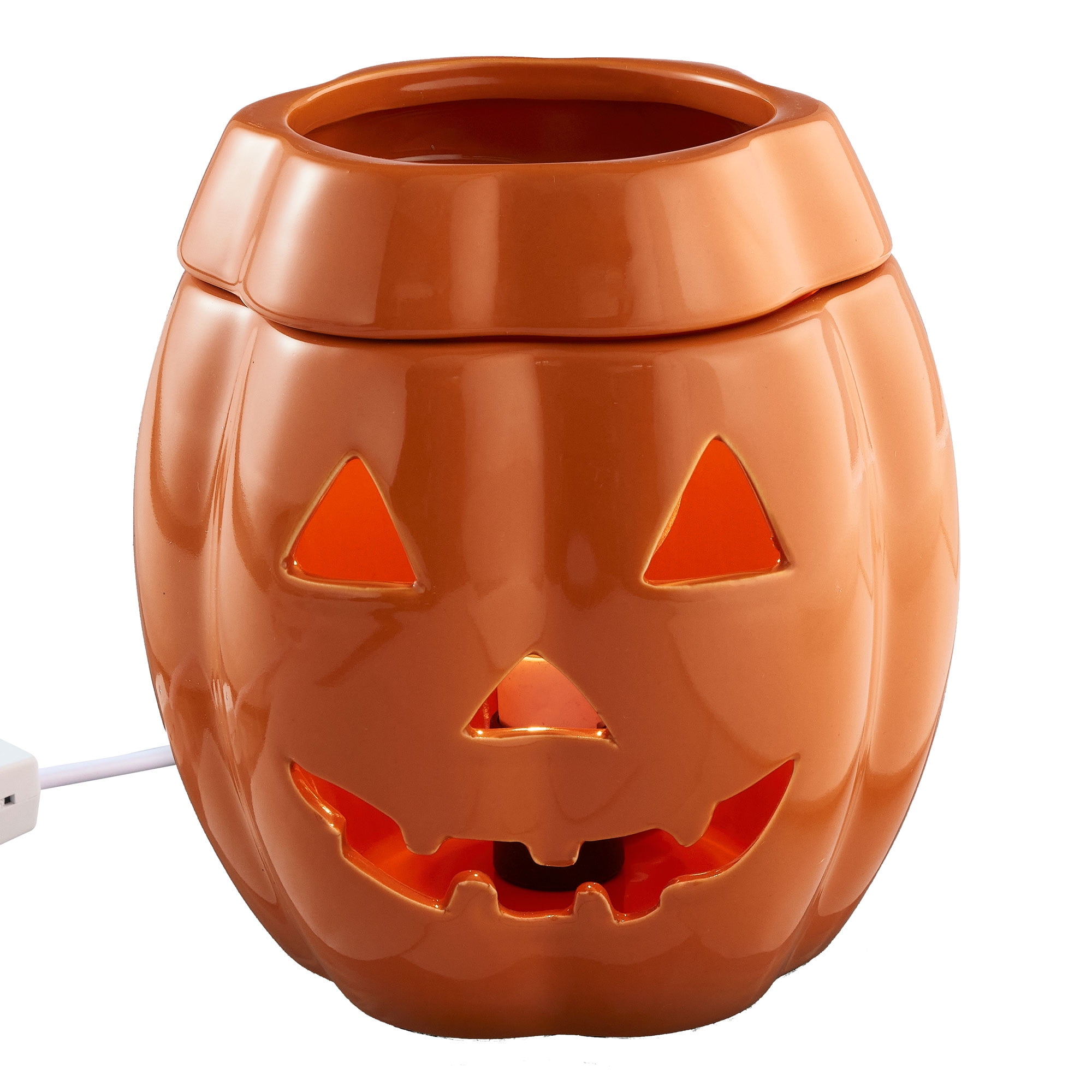 WAY TO CELEBRATE! Halloween Wax Warmer, Orange Jack-o-Lantern - Walmart.com