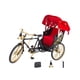 thumbnail image 3 of Mini Simulación Rickshaw Modelo 1:12 con Simulación Neumáticos Aleación Collection con Simulación Toldo Modelo Coche Exquisita Exhibición Dorado CUTICAT Correr carrito, 3 of 8