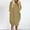 Khaki, variant on Sakmal Women's Casual Dresses Shift Green Plus Size Midi Dress Long Sleeve Dresses with Pockets