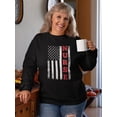 thumbnail image 2 of Nurse Usa Flag Sweatshirt Women -GoatDeals Designs, Female Medium, 2 of 4