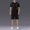 Black, variant on Men's Workout Set Summer Short Sleeve T Shirt and Shorts 2 Piece Outfits Fashion Summer Lounge Suit Cozy Tracksuit Print Quick Dry Athletic Sets