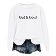thumbnail image 1 of WEAIXIMIUNG Sweatshirts pour Femmes avec Fermetures Éclair Pull à Capuche Imprimé Lettre Col Rond pour Automne & Hiver, 1 of 3