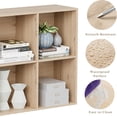 thumbnail image 6 of Anhdah 6 Cube Storage Organizer, Cube Bookcase Closed Back Panel Bedroom, Living Room, Home Office, Closet Bookshelves White Oak, 6 of 8