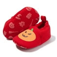 thumbnail image 5 of Dakaela Baby Booties Newborn Cozy Fleece Halloween House Slippers Winter Warm Infant Crib Sock Shoes First Walkers Red Size 5.5, 5 of 7