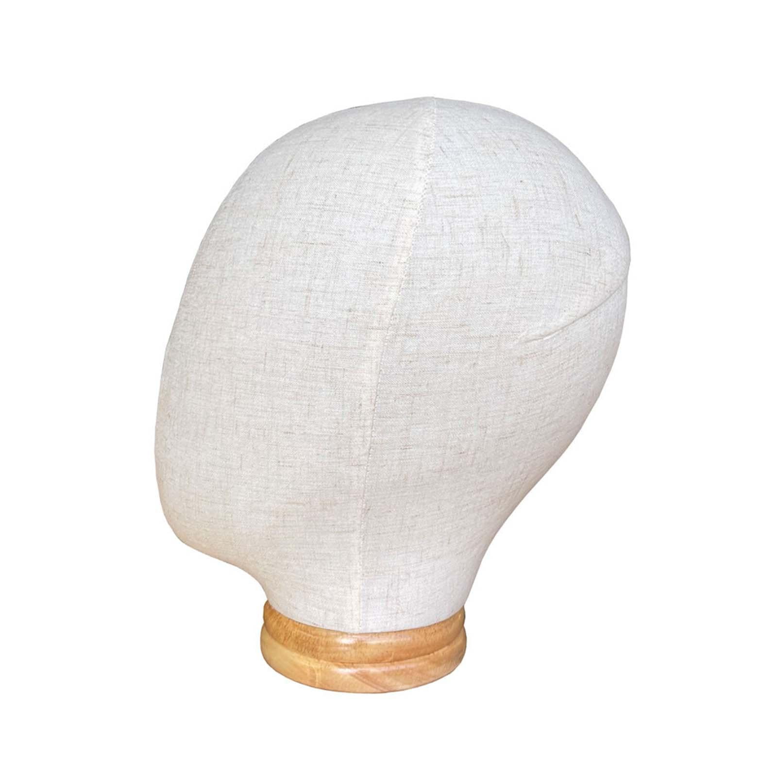 Manikin Head Wood Base Costume Prop Model Display Rack ,Salon Styling Tools, Organizer ,Stable, Head Model, for Headdress Headphone Hat Pluggable pin