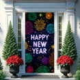 thumbnail image 6 of ‌New Year Door Cover Decor Fabric Winter Holiday Door Hanging for Christmas Party School Classroom New Year Eve Celebration Decoration‌, 6 of 9