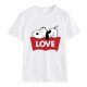 thumbnail image 3 of Camiseta de algodón de Snoopy Anime para mujer, camisetas blancas de manga corta Harajuku, camisetas informales de dibujos animados para hombre, 3 of 4