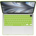 thumbnail image 6 of IBENZER Compatible with 2025 2024 2023 MacBook Air 15 inch case M4 A3241 M3 A3113 M2 A2941, Hard Shell Case & Keyboard Cover & Screen Protector & Type-C Adapter for Mac Air 15.3", Avocado Green, AVGN, 6 of 9