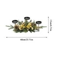 thumbnail image 2 of Christmas Table Centerpieces Decorations, 23.7 Inch Designed with Golden Bowknot Baubles Ornaments, Artificial Golden Berries and Pine Cones for Dining Room Table (Gold Ball), 2 of 4
