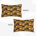 thumbnail image 2 of Lsque Pumpkins And Sunflowers3 Pattern Pillow Case – Soft & Cozy Throw Pillow Cover, Hypoallergenic Cushion Case for Sleeping Women with Envelope Closure-14"x20", 2 of 6