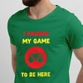 thumbnail image 2 of Greenyef Graphics I Paused My Game to Be Here Video Gamer Gift for Men Teenagers Gaming Funny Graphic T-Shirt Style-28 (Antique Irish, X-Large), 2 of 6