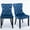 Blue, variant on Velvet Dining Chairs 2-Pcs Set, Upholstered High-end Tufted Dining Room Chair with Wood Legs Nailhead Trim for Kitchen (Blue)