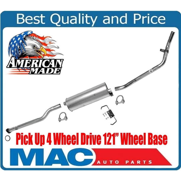 121" Wheel Base New Exhaust for Toyota Pick Up 3.0 4 Wheel Drive Extra Cab 89-95