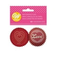thumbnail image 2 of Wilton Red Pink Love Hearts Valentines Day 50 Ct Mini Baking Cups Liners, 2 of 2