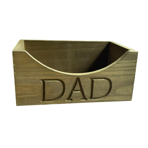 Caja de madera para guardar sombreros, regalo para el Día del Padre, organizador de exhibición de sombreros para béisbol Caqui