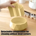 thumbnail image 6 of Lilixerw 360°Rotating Pen Holder with Multi-Compartments,Spinning Desktop Organizer with Detachable Partitions,Large Capacity Pencil Storage Box for Pens,Markers,6.50x5.75in,Yellow, 6 of 6