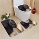 thumbnail image 1 of ABPHQTO Gorila Juego de alfombras de baño de 3 piezas Alfombra de baño Alfombra de contorno y tapa de inodoro ABPHQTO Cont-CHAPPLE-20744, 1 of 2
