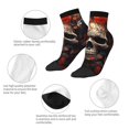 thumbnail image 5 of Rocae Vintage Butterfly Flower Skull for Premium Adult Socks,Comfortable, Breathable, and Durable Socks, Perfect for Everyday Wear, 5 of 7