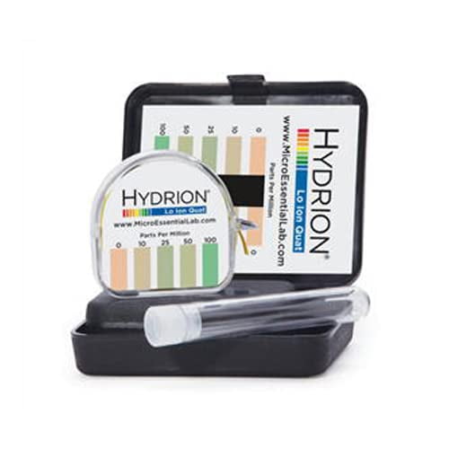 Micro Essential Lab QL110 Hydrion Lo Ion Quat Test Kits, 0100 ppm