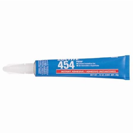 Henkel Corporation 454 Prism Instant Adhesive, Surface Insensitive Gel, 10 g, Tube, Clear - 1 EA (442-231346)