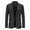 Black, variant on Azrian Clearance Mens Jacket Tops New Casual Men's Suit Color Matching Single Breasted Slim Middle-aged Suit Long Sleeve Hoodless Casual Outwear & Jackets