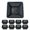 9" Square-8 PCS, variant on 8 9 Inch Pond Plant Baskets For Hydroponics Net Pots Water Garden Black Plastic Basket Square Containers Live Aquarium