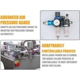thumbnail image 5 of HPDMC Single-Nozzle Pneumatic Paste Filling Machine - 100 to 1000ml Precision Semi-Automatic Stainless Steel Piston Filler with 30L Hopper for Cream, Sauce, Oil & Cosmetics - 110V, 5 of 11