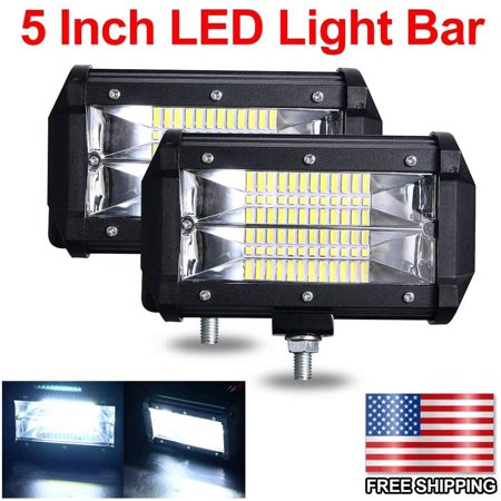 Traffer Side Shooter LED Lights, 2pcs 5 inch 12V LED Work Light Bar ...