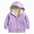 thumbnail image 6 of TOWED22 Girls Zip Up Hoodies Teen Fleece Full-Zip Sweatshirts Jacket Casual Fall Hoodie with Pocket(Purple,18-24 M), 6 of 6