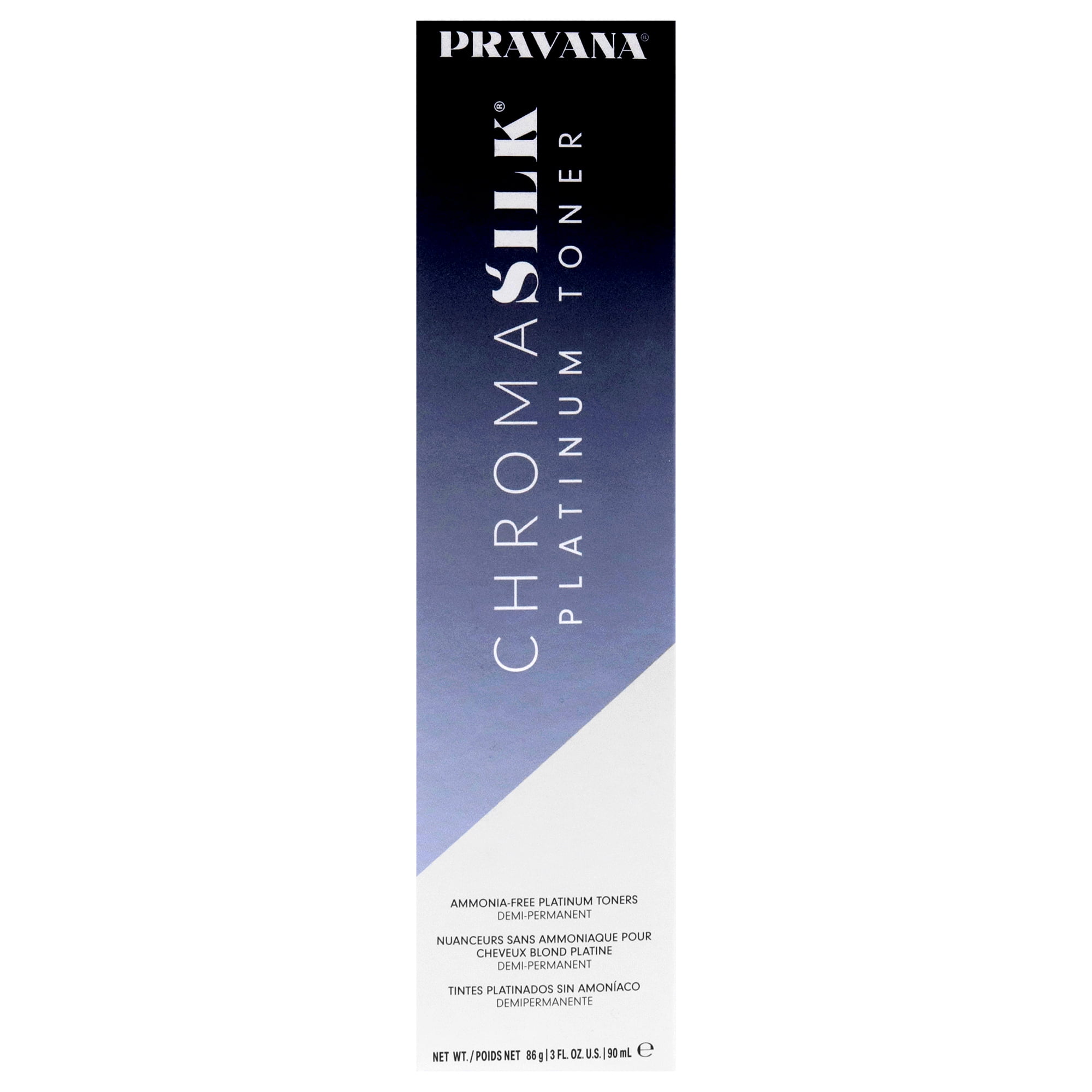 Pravana ChromaSilk Platinum Toner - Smoke, 3 oz Hair Color