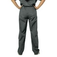 thumbnail image 2 of Panda Uniform by HeedFit Women’s Single Pocket Flare Leg Scrub Pants, Grey, 10XL, 2 of 3