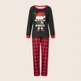 thumbnail image 1 of 2 Piece Matching Set Letter Printed Patchwork  Homewear Suits (Black S Men ), 1 of 8