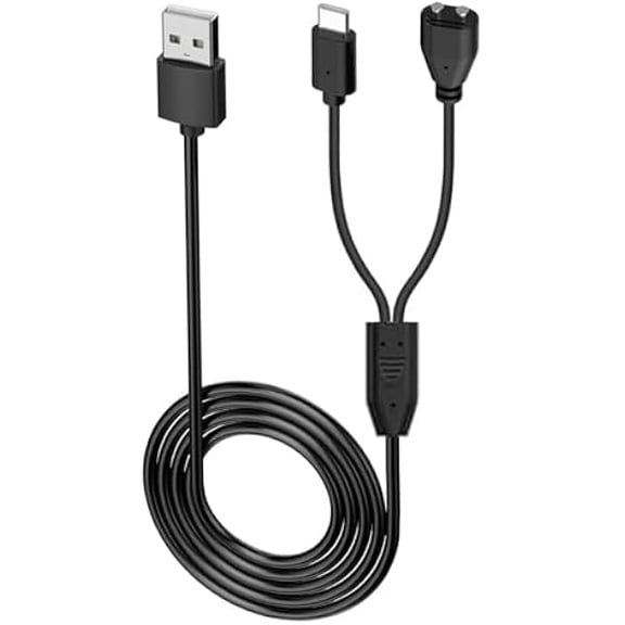 Charger for Jugbow/Delupet/Yawpet Dog Training Collar, Magnetic Charging Cable for DT-61/66/67/68/72/73 Shock Collar and Remote (3.3ft/1m)