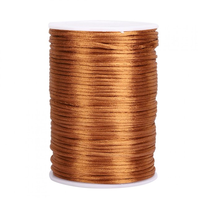 Cordón de satén de nailon duradero, alambre de decoración anudado chino para fabricación de joyas, costura y tejido