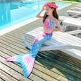 thumbnail image 5 of Girls Swimming Mermaid Tail Kids Mermaid Swimsuits Sea Costume 9-10Years, 5 of 6