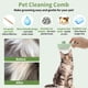 thumbnail image 5 of Peine para Gato Unique Bargains Cepillo de Eliminación de Pelo de Mascota con Botón de Liberación Peine para Pulgas para Cepillado Autolimpiante para Masajear y Eliminar Pelo Suelto Verde, 5 of 7